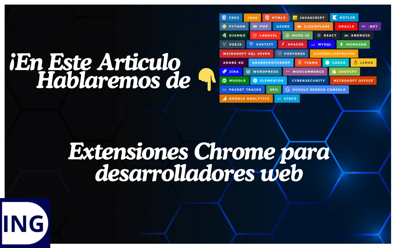 extensiones Chrome para desarrolladores web