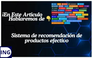 sistema de recomendación de productos efectivo
