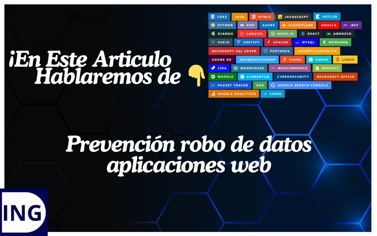 prevención robo de datos aplicaciones web