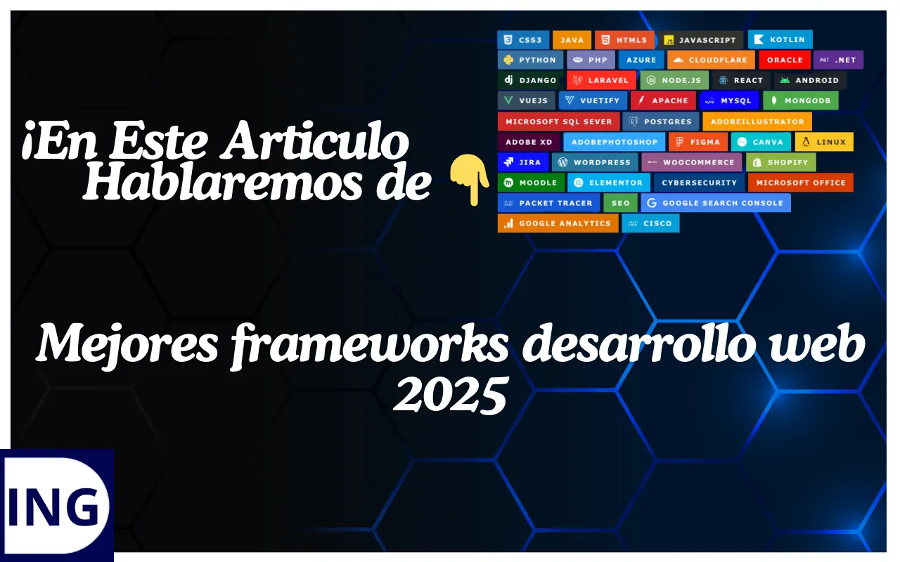 mejores frameworks desarrollo web 2025
