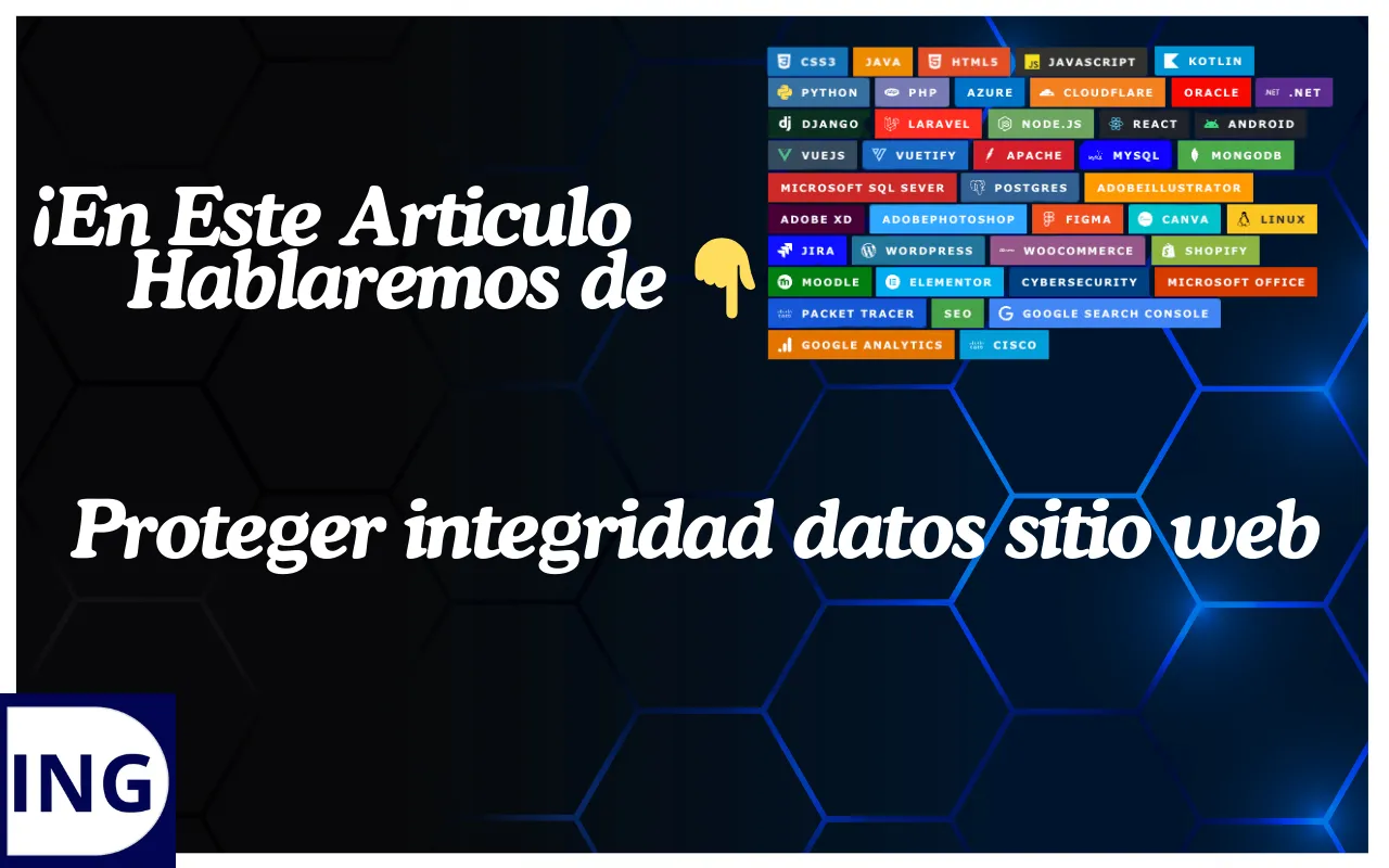 proteger integridad datos sitio web