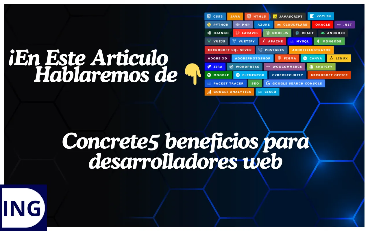 Concrete5 beneficios para desarrolladores web