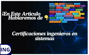 certificaciones ingenieros en sistemas
