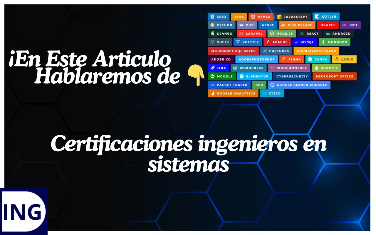 certificaciones ingenieros en sistemas